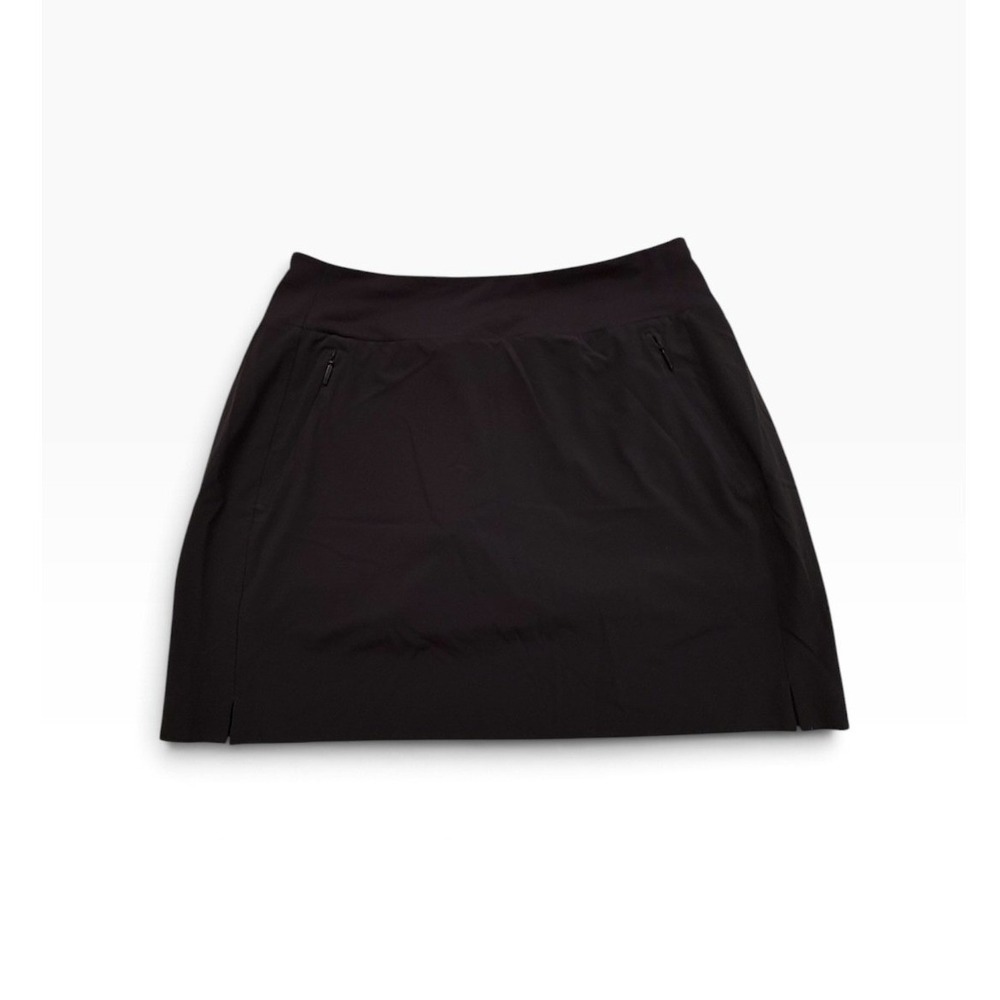 Athleta Soho Skort Black Size 4 Featherweight Stretch Athletic Skirt Tennis Golf